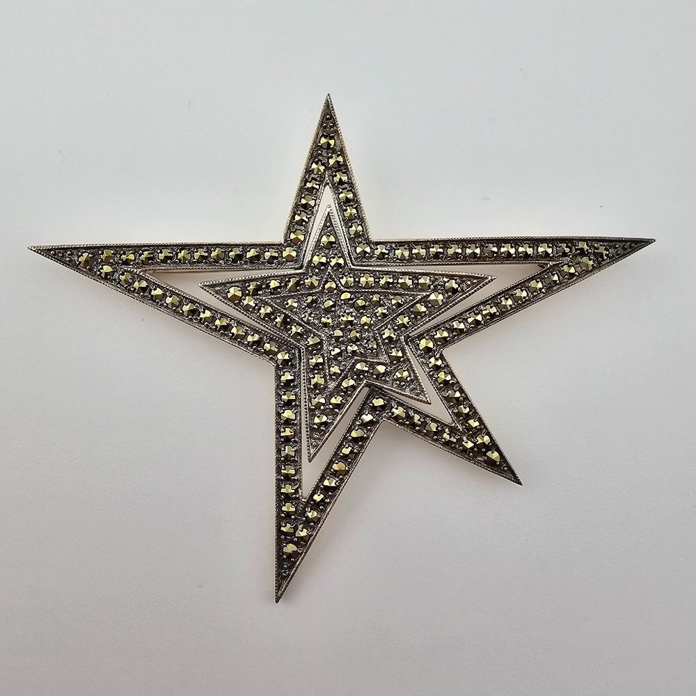 Vintage Sterling - Marcasite Star
